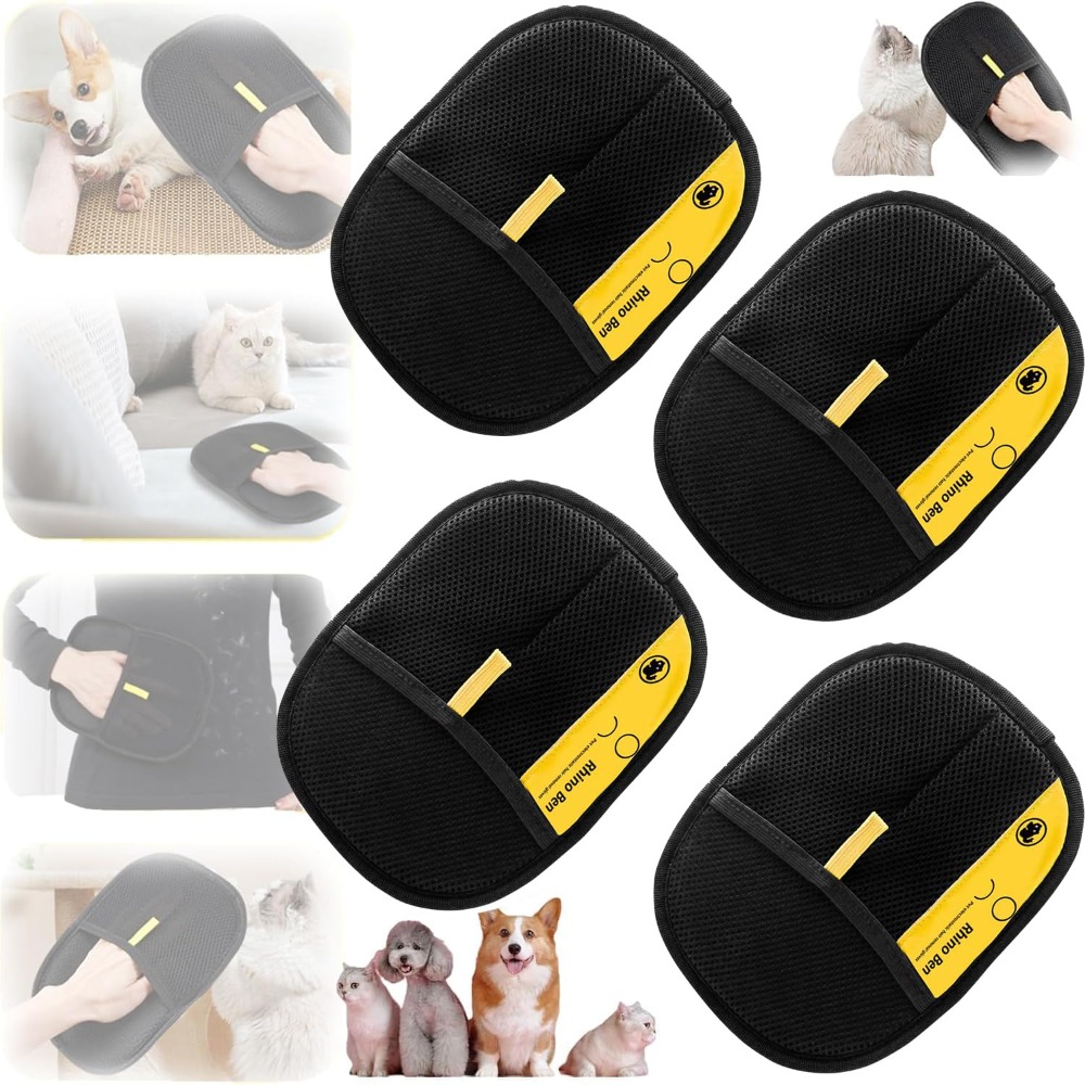 Pet Supplies Grooming - 4pcs Double Sided Grooming Gloves for