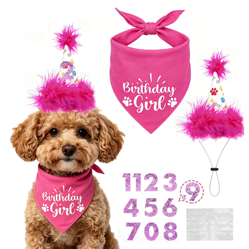 Dog Birthday Party Set Bandana - đánh giá và giá Pet Supplies In Bulk