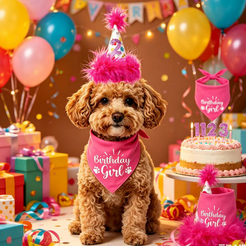 Dog Birthday Party Set Bandana - đánh giá và giá Pet Supplies In Bulk