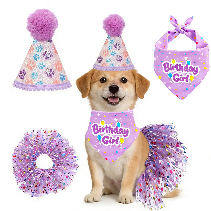 Dog Birthday Party Set Bandana - đánh giá và giá Pet Supplies In Bulk
