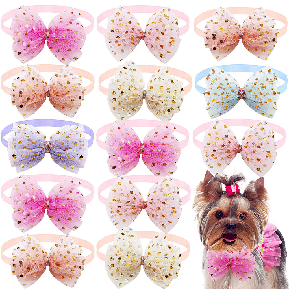 50pcs Lace Big Bows For Dogs F - đánh giá và giá Pet Supplies In Bulk