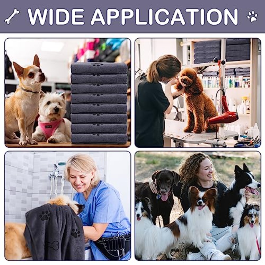 8 Pcs Dog Towels for Drying Do - đánh giá và giá Pet Supplies In Bulk