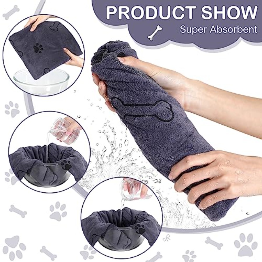 8 Pcs Dog Towels for Drying Do - đánh giá và giá Pet Supplies In Bulk